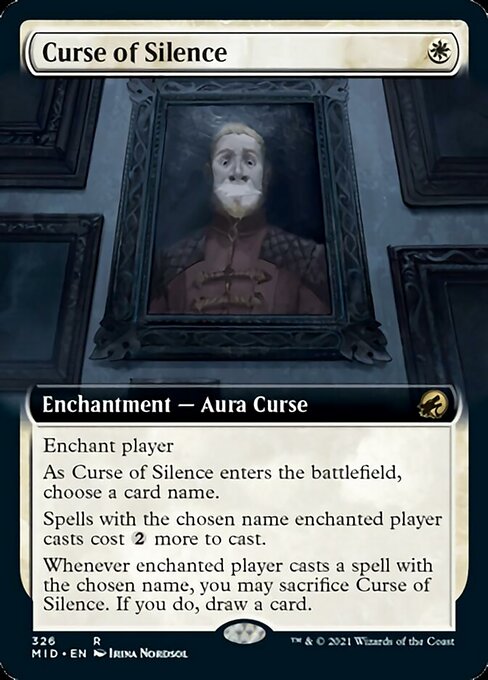 Curse of Silence (Extended Art) (Innistrad: Midnight Hunt) Near Mint