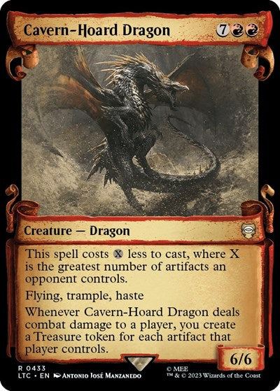 Cavern-Hoard Dragon (Showcase Scrolls) (Commander: The Lord of the Rings: Tales of Middle-earth) Near Mint