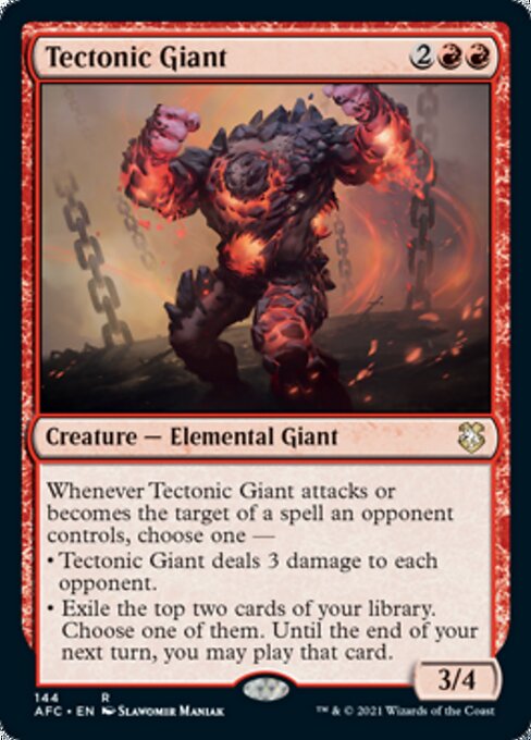 Tectonic Giant (Commander 2021 Forgotten Realms) Near Mint
