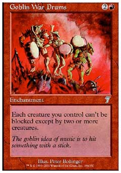 Goblin War Drums (7th Edition) Near Mint Foil
