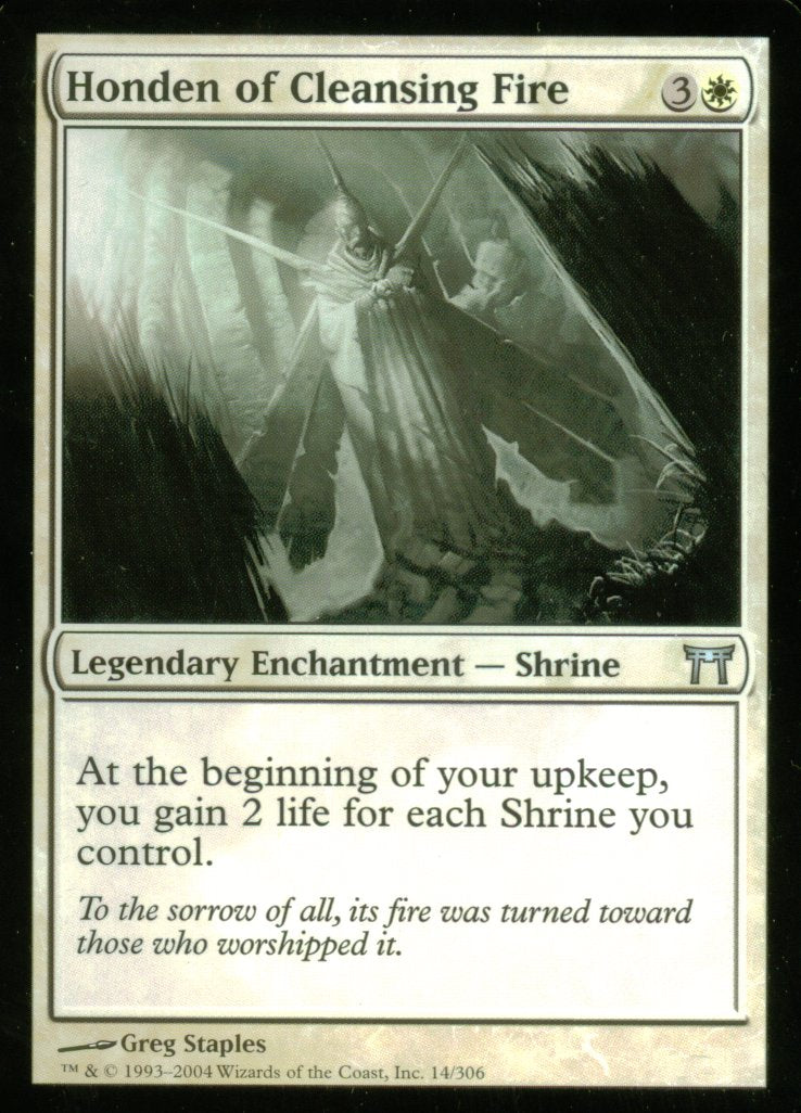 Honden of Cleansing Fire (Champions of Kamigawa) Near Mint Foil
