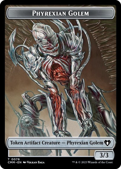 Phyrexian Golem / Ox Double-Sided Token (Commander Masters) Near Mint