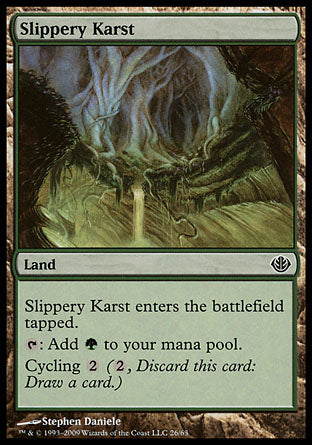Slippery Karst (Duel Decks: Garruk vs Liliana) Near Mint