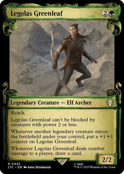 Legolas Greenleaf (Showcase Scrolls) (Commander: The Lord of the Rings: Tales of Middle-earth) Near Mint