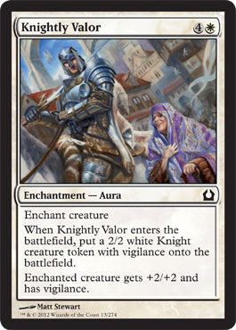 Knightly Valor (Return to Ravnica) Near Mint Foil
