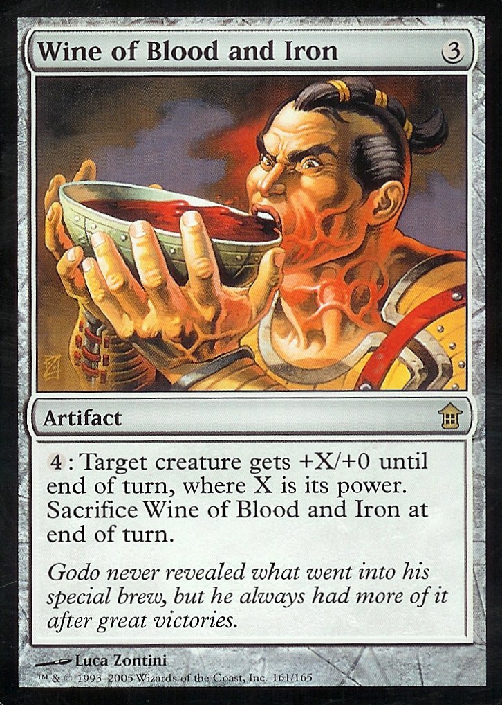 Wine of Blood and Iron (Saviors of Kamigawa) Near Mint Foil