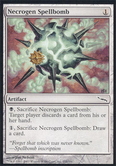 Necrogen Spellbomb (Mirrodin) Light Play Foil