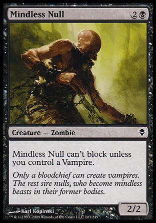 Mindless Null (Zendikar) Near Mint Foil