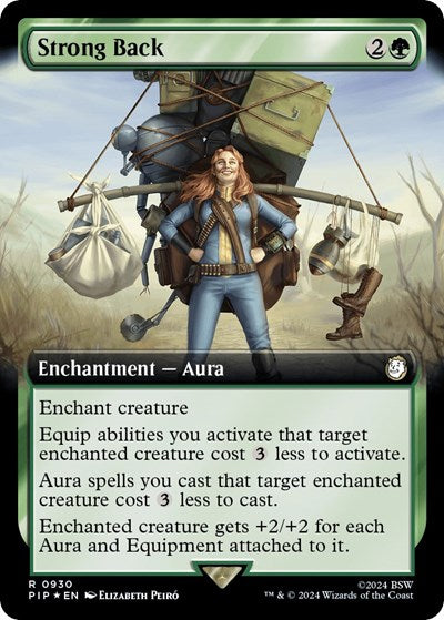 Strong Back (Extended Art) (Surge Foil) (Universes Beyond: Fallout) Near Mint