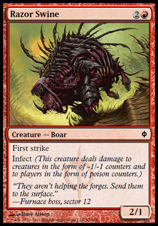 Razor Swine (New Phyrexia) Near Mint Foil