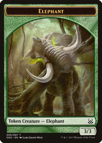 Elephant Token (Duel Decks: Mind vs Might) Near Mint