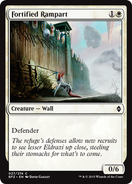 Fortified Rampart (Battle for Zendikar) Near Mint