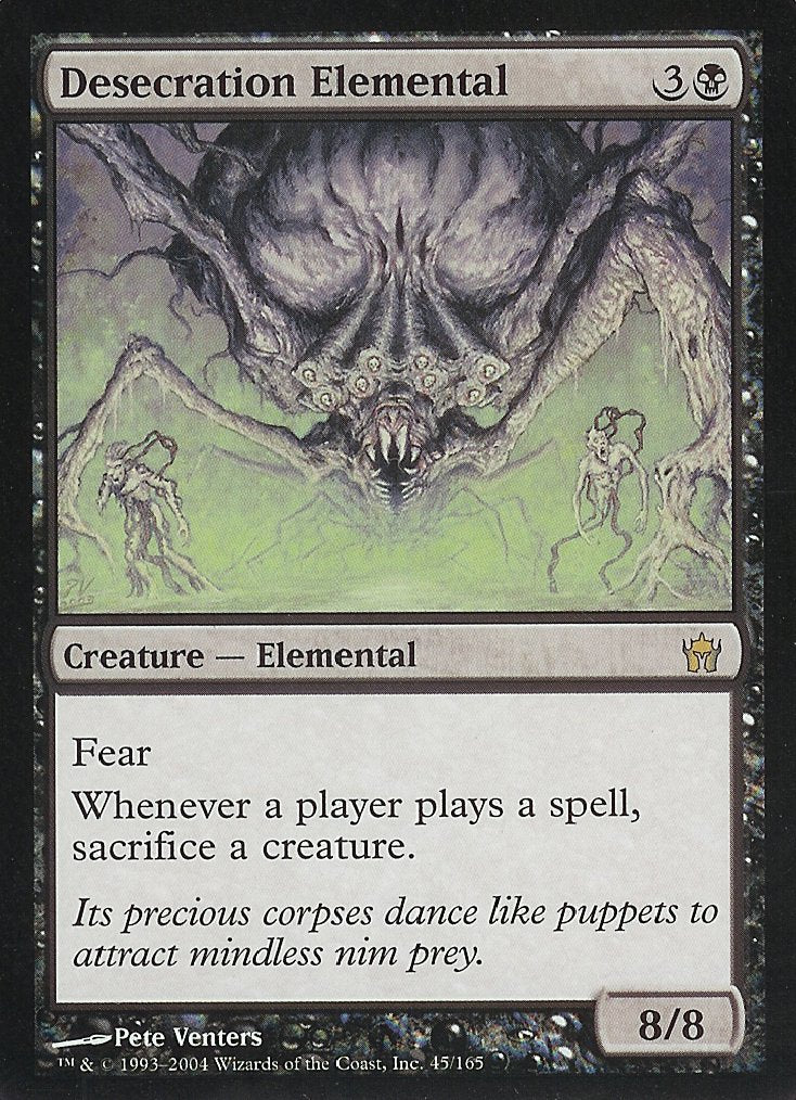 Desecration Elemental (Fifth Dawn) Near Mint