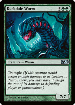 Duskdale Wurm (Magic 2013 Core Set) Near Mint Foil