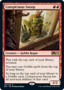 Conspicuous Snoop (Magic 2021 Core Set) Near Mint Foil