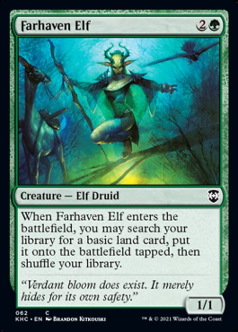 Farhaven Elf (Commander 2021 Kaldheim) Near Mint