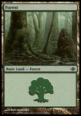 Forest (28) (Duel Decks: Garruk vs Liliana) Near Mint