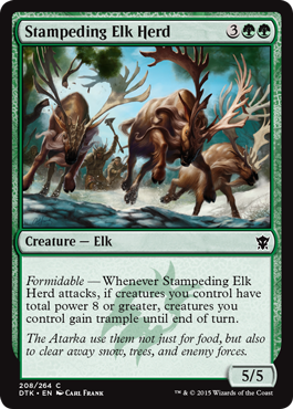 Stampeding Elk Herd (Dragons of Tarkir) Near Mint