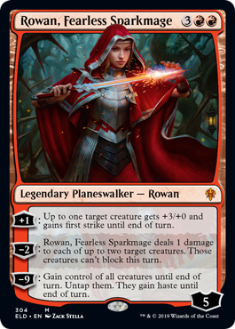 Rowan, Fearless Sparkmage (Throne of Eldraine) Near Mint Foil