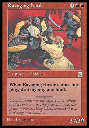 Ravaging Horde (Portal Three Kingdoms) Near Mint Chinese