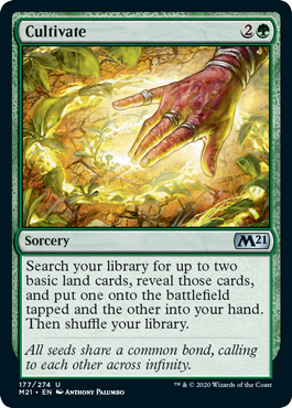 Cultivate (Magic 2021 Core Set) Near Mint Foil