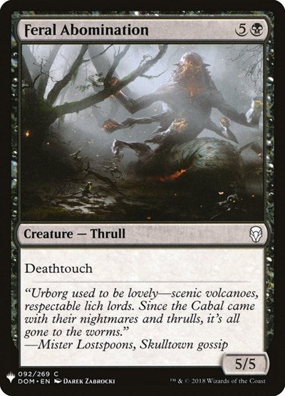 Feral Abomination (Mystery Booster) Near Mint