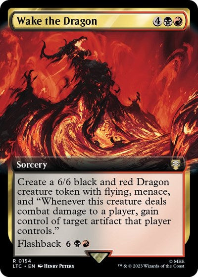 Wake the Dragon (Extended Art) (Commander: The Lord of the Rings: Tales of Middle-earth) Near Mint