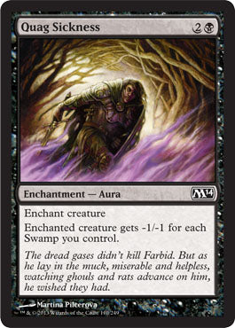 Quag Sickness (Magic 2014 Core Set) Near Mint Foil