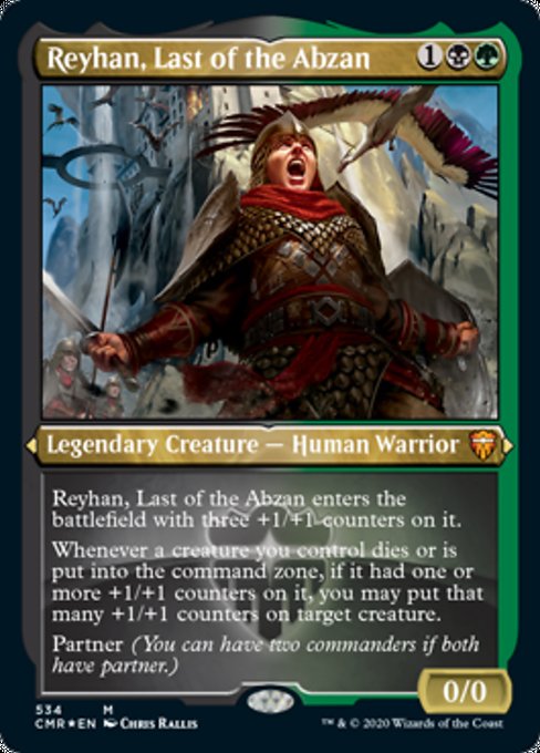 Reyhan, Last of the Abzan (Foil Etched) (Commander Legends) Near Mint Foil