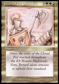 Jerrard of the Closed Fist (Legends) Near Mint