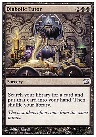 Diabolic Tutor (9th Edition) Near Mint