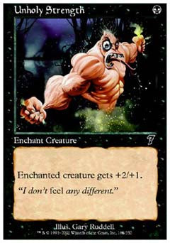 Unholy Strength (7th Edition) Near Mint Foil