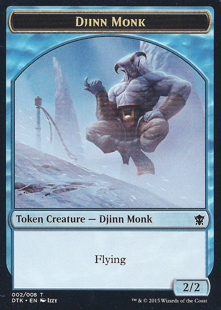 Djinn Monk Token (Dragons of Tarkir) Near Mint