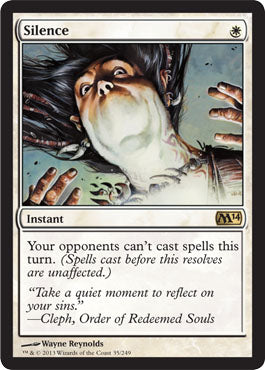 Silence (Magic 2014 Core Set) Light Play Foil