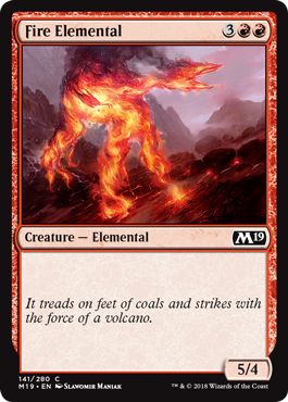 Fire Elemental (Magic 2019 Core Set) Near Mint