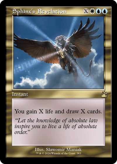 Sphinx's Revelation (Retro Frame) (Ravnica Remastered) Near Mint