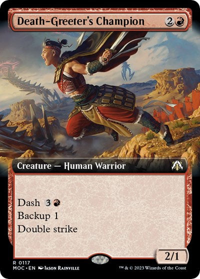 Death-Greeter's Champion (Extended Art) (Commander: March of the Machine) Near Mint