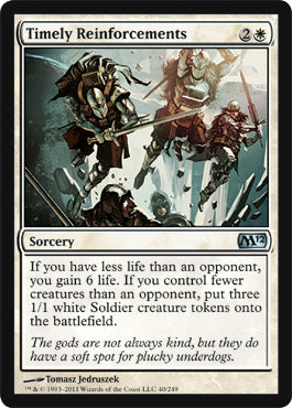 Timely Reinforcements (Magic 2012 Core Set) Near Mint Foil