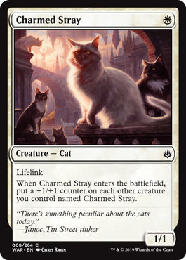 Charmed Stray (War of the Spark) Near Mint Foil
