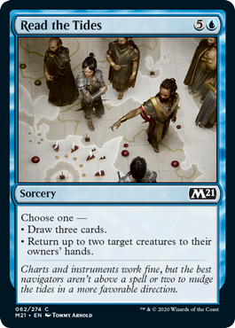 Read the Tides (Magic 2021 Core Set) Near Mint Foil