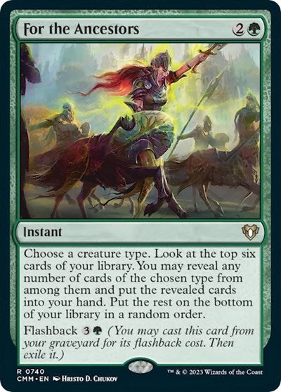 For the Ancestors (Commander Masters) Near Mint