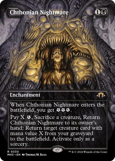 Chthonian Nightmare (Borderless) (Modern Horizons 3) Near Mint