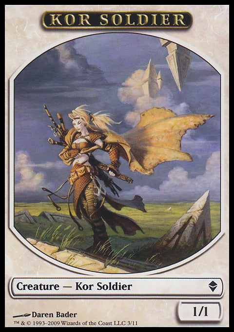 Kor Soldier (Token) (Zendikar) Near Mint
