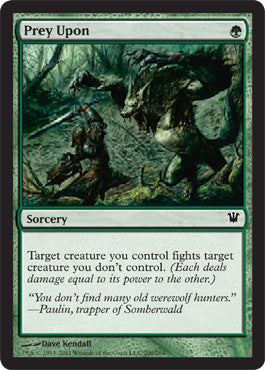 Prey Upon (Innistrad) Near Mint Foil