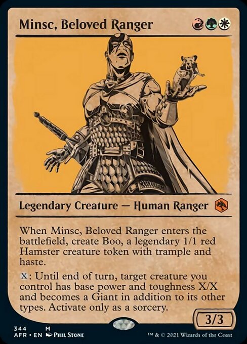 Minsc, Beloved Ranger (Showcase) (Adventures in the Forgotten Realms) Near Mint