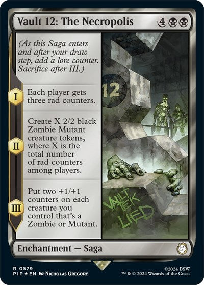 Vault 12: The Necropolis (Surge Foil) (Universes Beyond: Fallout) Near Mint