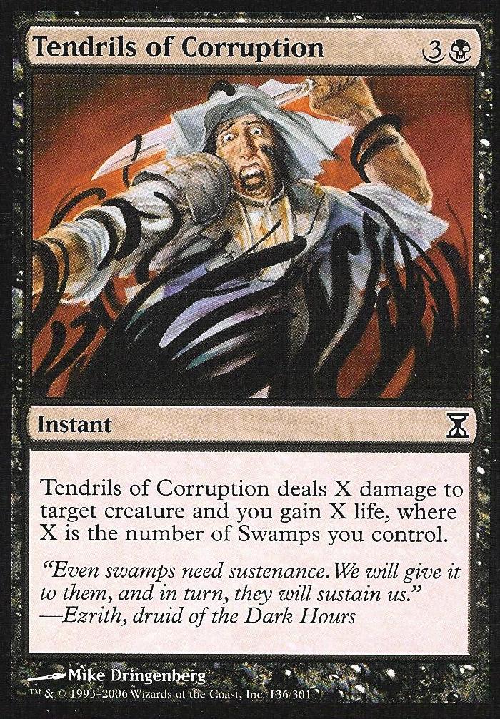 Tendrils of Corruption (Time Spiral) Near Mint Russian