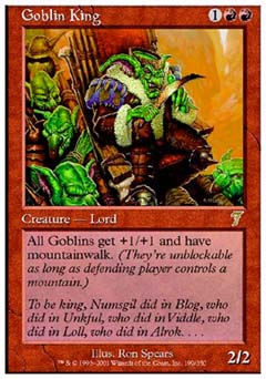 Goblin King (7th Edition) Near Mint Foil