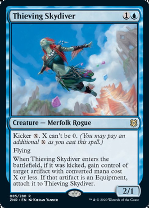 Thieving Skydiver (Zendikar Rising) Near Mint Foil