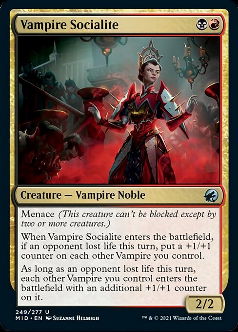 Vampire Socialite (Innistrad: Midnight Hunt) Near Mint Foil
